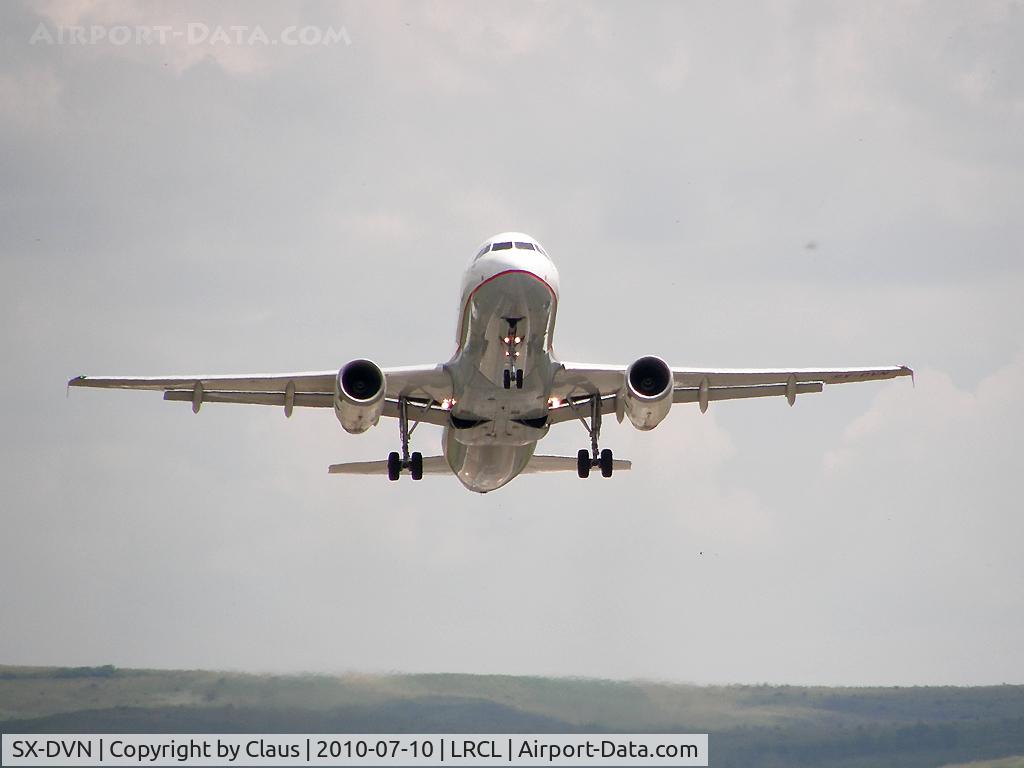 SX-DVN, 2008 Airbus A320-232 C/N 3478, Takeoff to Greece on a charter flight
