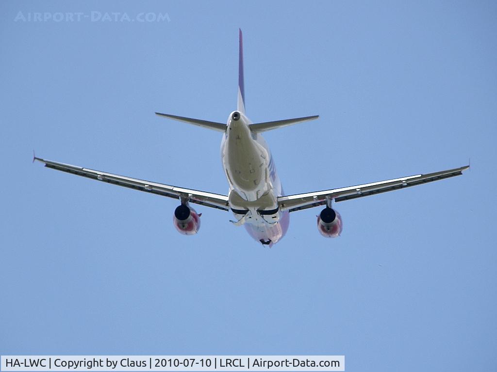 HA-LWC, 2010 Airbus A320-232 C/N 4323, Takeoff to Forli