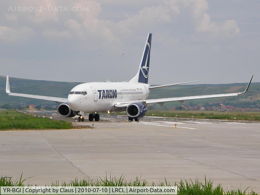 YR-BGI, 2003 Boeing 737-78J C/N 28439, Taxi for takeoff to Madrid