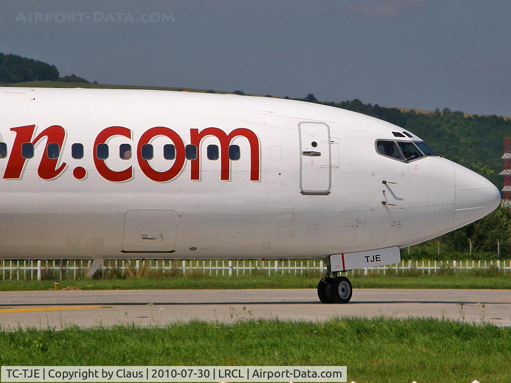 TC-TJE, 1992 Boeing 737-4Y0 C/N 26073, Taxi for takeoff to AYT