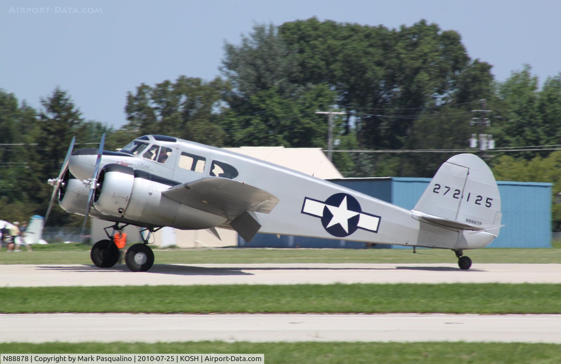 N88878, 1943 Cessna UC-78C (T-50) Bobcat C/N 4121, Cessna T-50