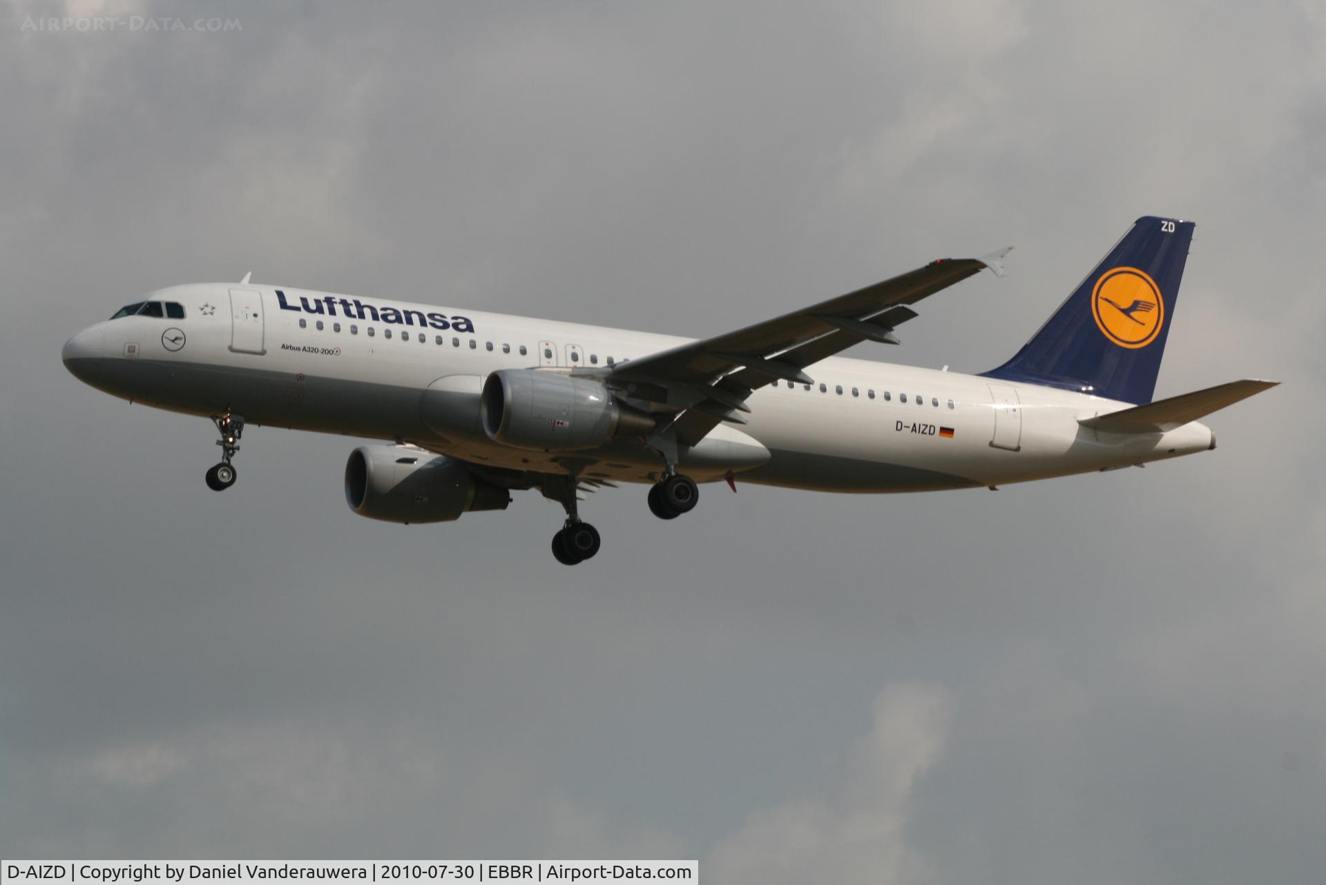 D-AIZD, 2010 Airbus A320-214 C/N 4191, Arrival of flight LH4572 to RWY 25L