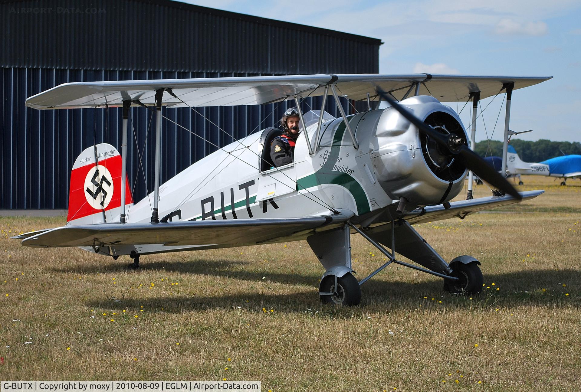 G-BUTX, 1940 Bucker Bu-133C Jungmeister C/N ES.1-4, 1940 Bucker BU133C Jungmeister at White Waltham