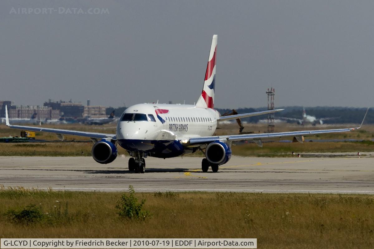 G-LCYD, 2009 Embraer 170STD (ERJ-170-100STD) C/N 17000294, line up for departure