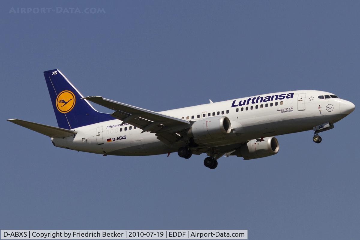 D-ABXS, 1988 Boeing 737-330 C/N 24280, on final RW07R