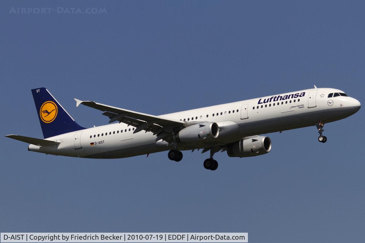 D-AIST, 2009 Airbus A321-231 C/N 4005, on final RW07R