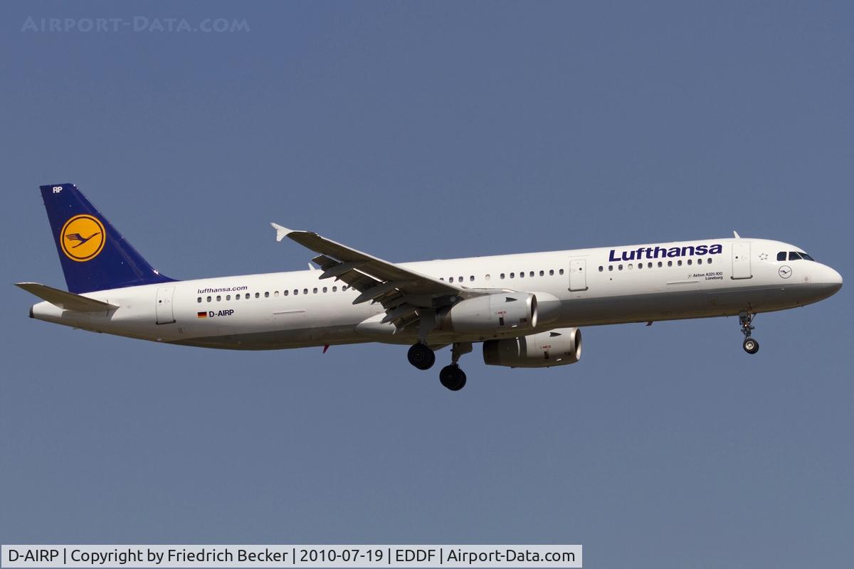 D-AIRP, 1995 Airbus A321-131 C/N 0564, on final RW07R