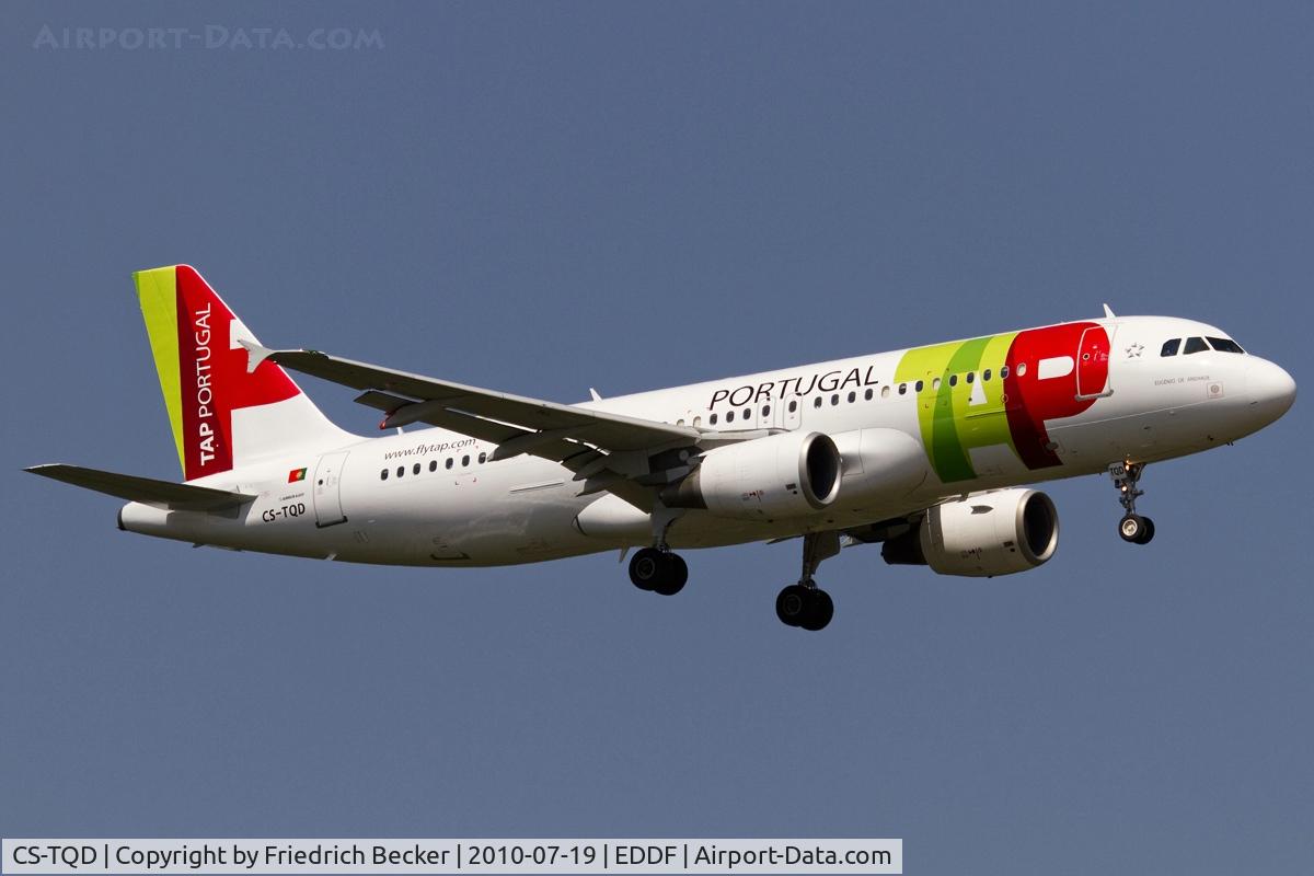 CS-TQD, 1999 Airbus A320-214 C/N 0870, on final RW07R