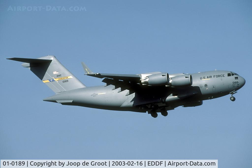 01-0189, 2002 Boeing C-17A Globemaster III C/N P-89, Until the closure of Rhein Main AB the Globemaster was a regular visitor.