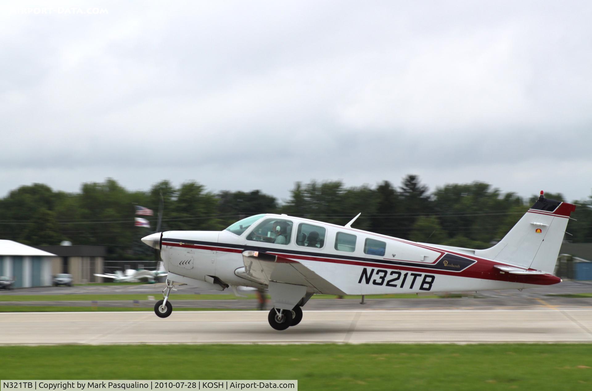 N321TB, 1982 Beech A36 Bonanza 36 C/N E-1998, Beech A36