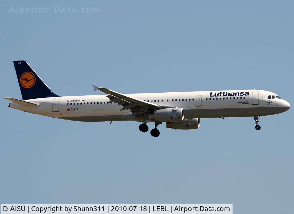 D-AISU, 2009 Airbus A321-231 C/N 4016, Landing rwy 25R