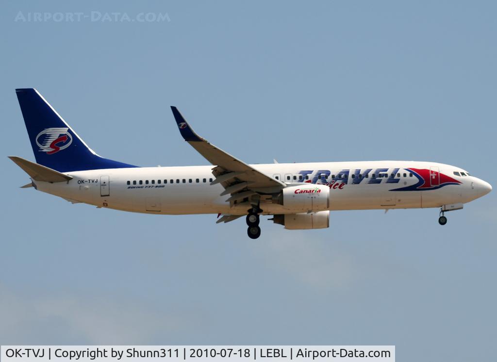 OK-TVJ, 2004 Boeing 737-8Q8 C/N 29351, Landing rwy 25R