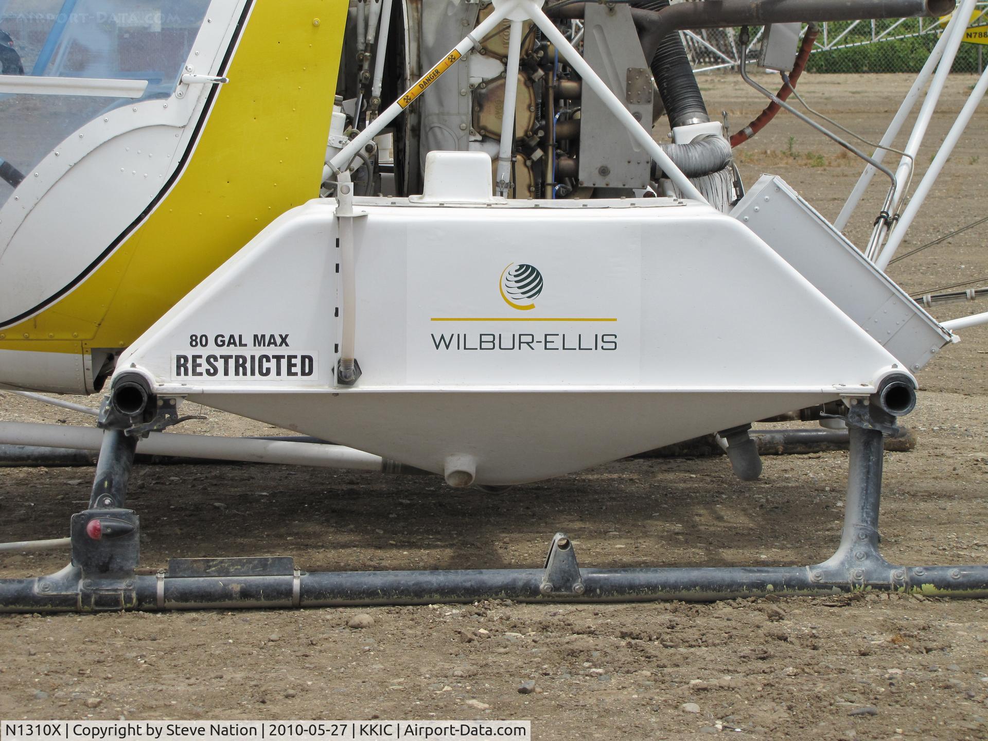 N1310X, 1966 Bell 47G-5 C/N 7814, new Wilbur-Ellis titles on 1966 Bell 47G-5 @ King City