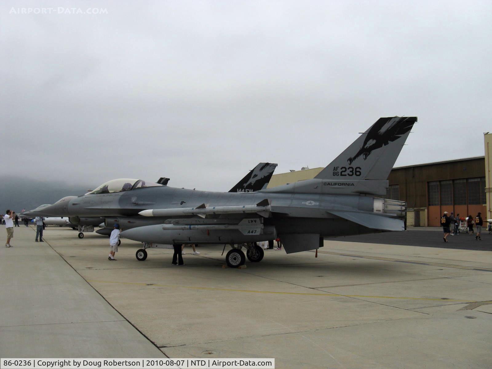 86-0236, General Dynamics F-16C Fighting Falcon C/N 5C-342, 1986 General Dynamics F-16C FIGHTING FALCON, P&W F100-P-220 afterburning Turbofan 27,263 lbst, of 144th Fighter Wing. F-16C replaced the F-16A as second-generation fighter & is an export success.