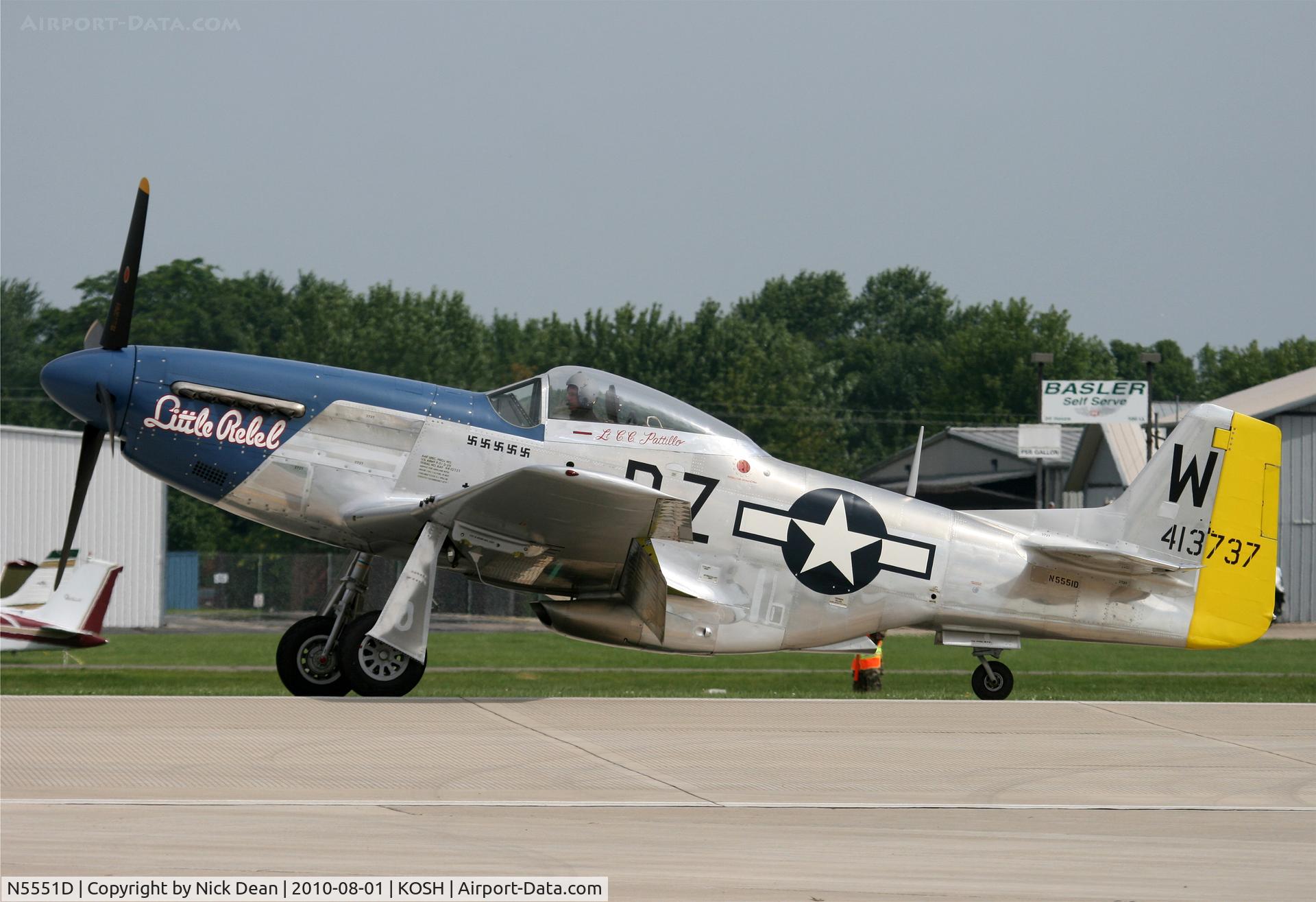 N5551D, North American P-51D Mustang C/N 124-48258 (45-11495), KOSH