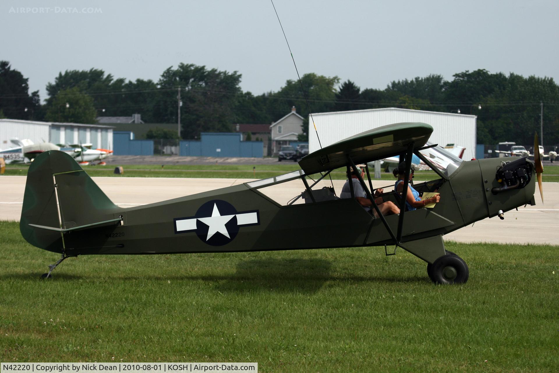 N42220, 1945 Piper J3C-65 Cub Cub C/N 14470, KOSH