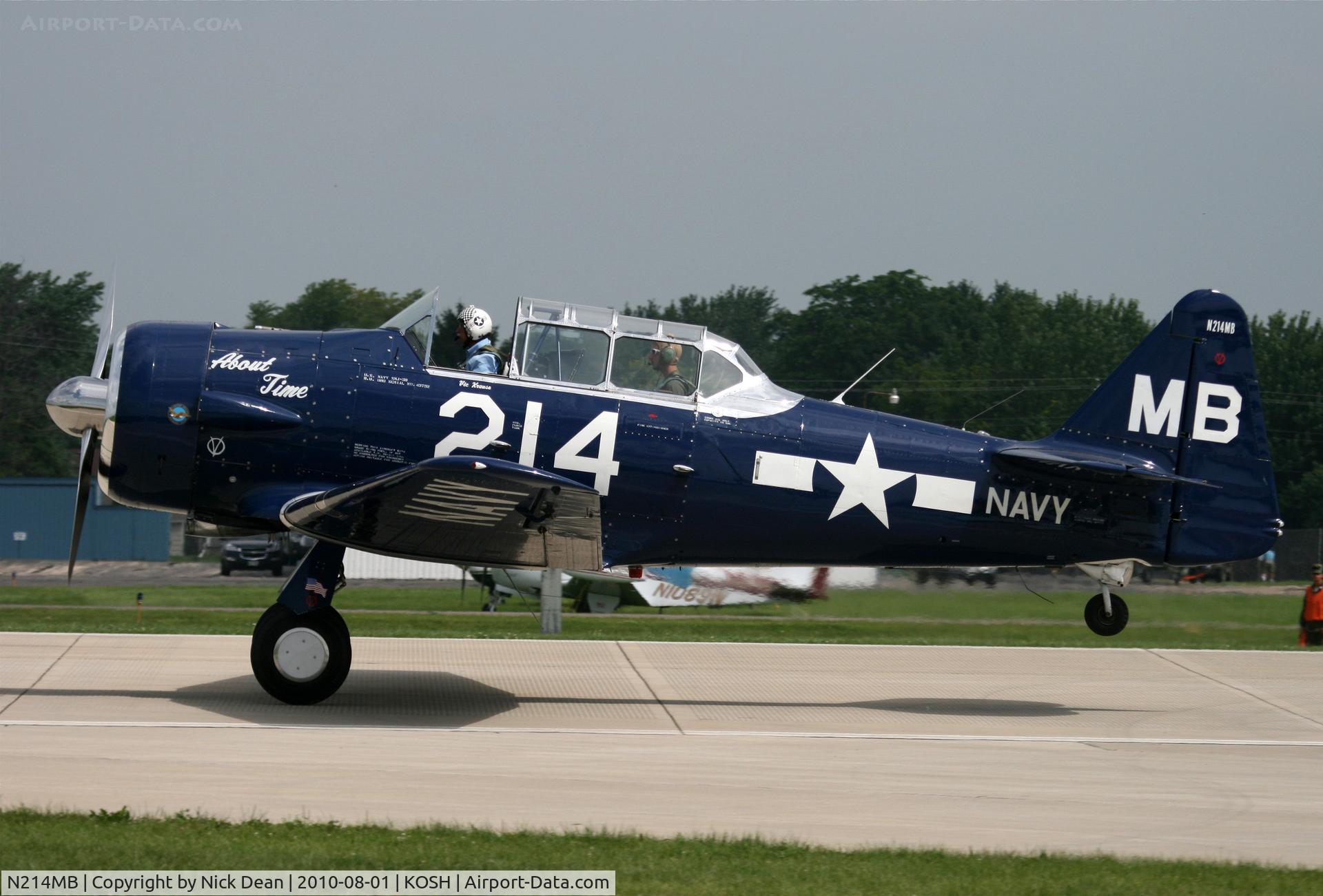 N214MB, North American SNJ-5B Texan C/N 43732, KOSH incorrect c/n info from the auto load the correct airframe c/n 88-15673
