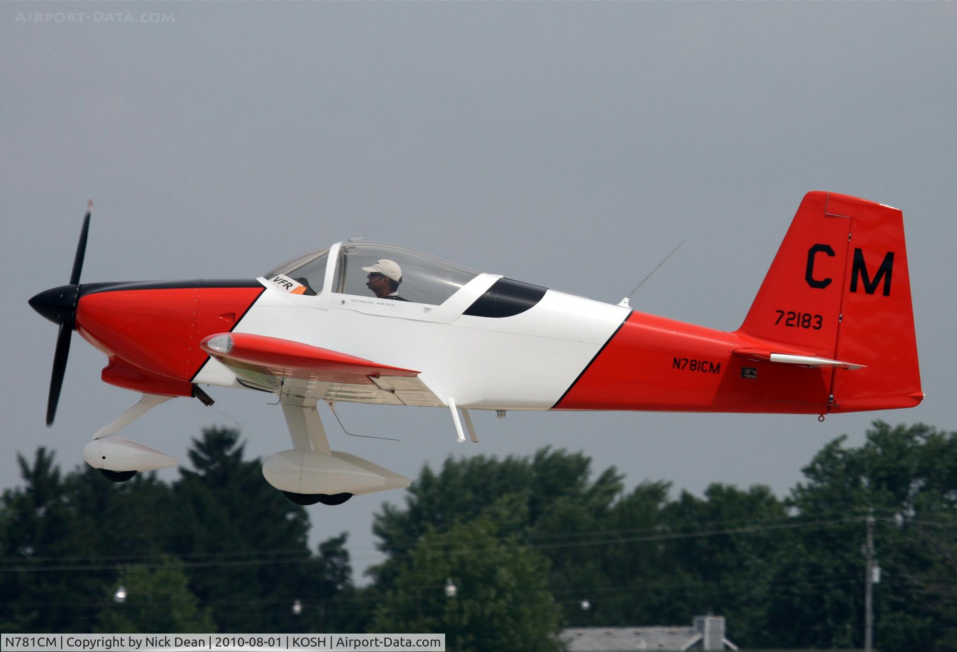 N781CM, 2008 Vans RV-7A C/N 72183, KOSH