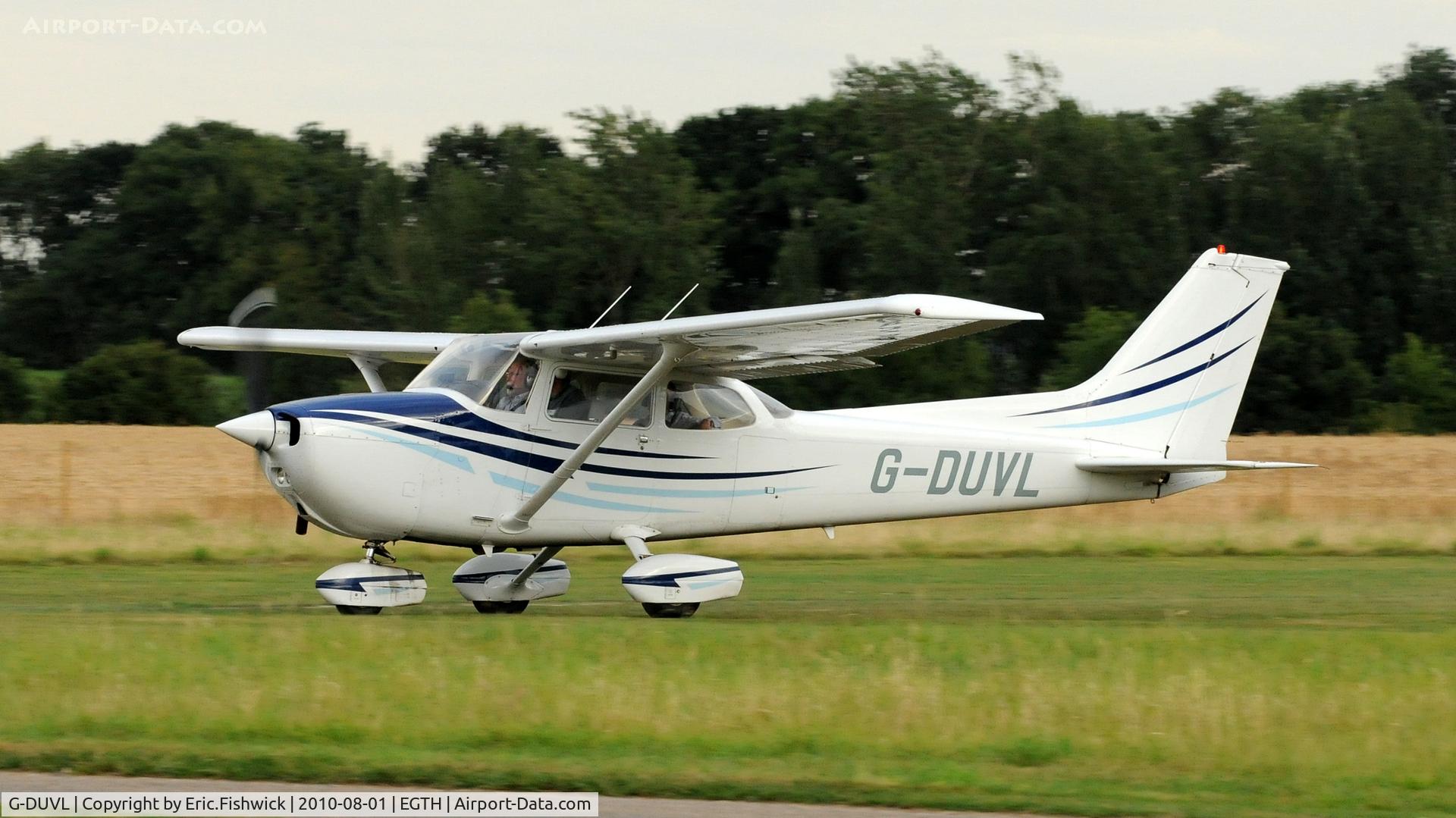 G-DUVL, 1978 Reims Cessna F172N C/N 1723, 3. G-DUVL departing Shuttleworth Military Pagent Air Display August 2010