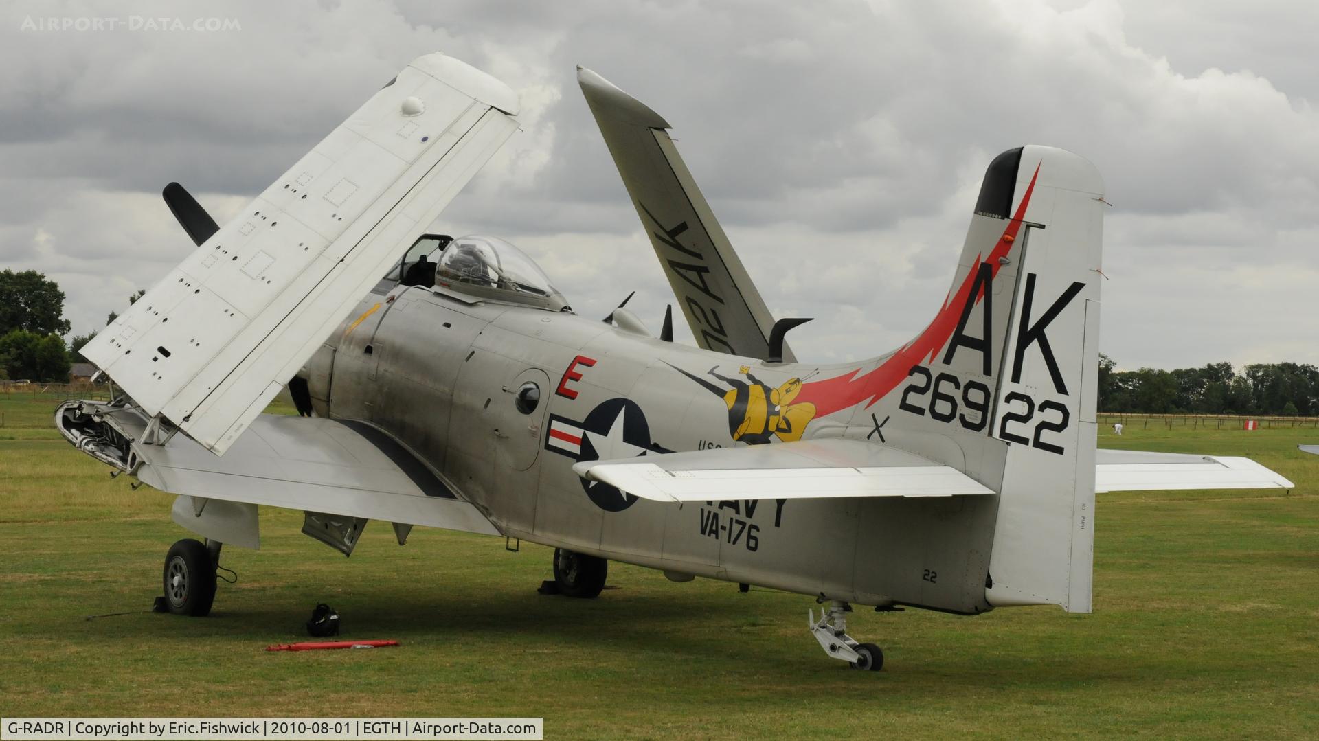 G-RADR, 1948 Douglas A-1D Skyraider (AD-4NA) C/N 7722, 1. G-RADR at Shuttleworth Military Pagent Air Display August 2010