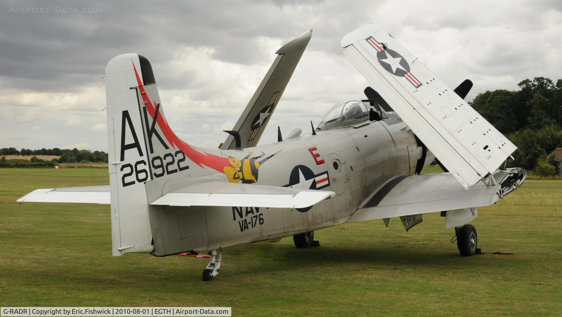 G-RADR, 1948 Douglas A-1D Skyraider (AD-4NA) C/N 7722, 2. G-RADR at Shuttleworth Military Pagent Air Display August 2010