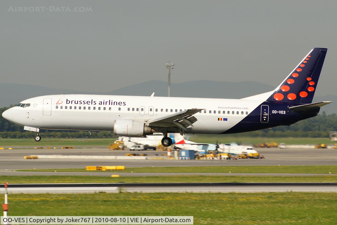 OO-VES, 1996 Boeing 737-43Q C/N 28493, Brussels Airlines