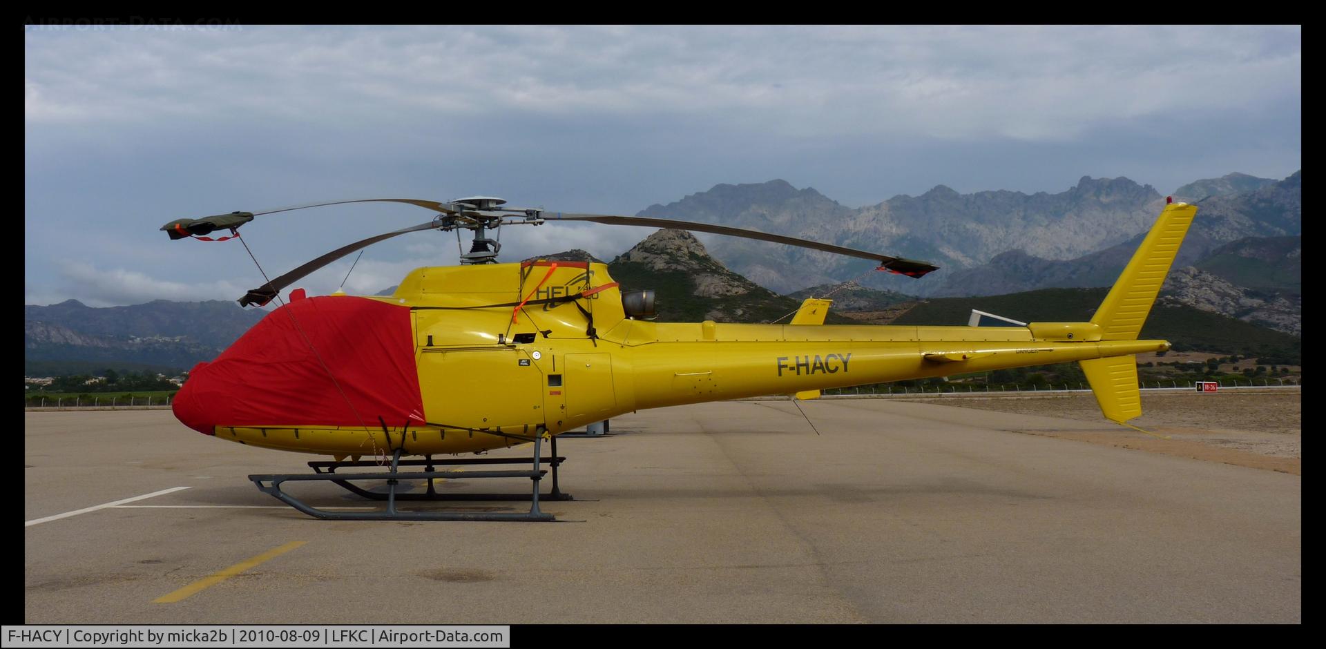 F-HACY, 2006 Eurocopter AS-350B-2 Ecureuil Ecureuil C/N 9080, Parked.