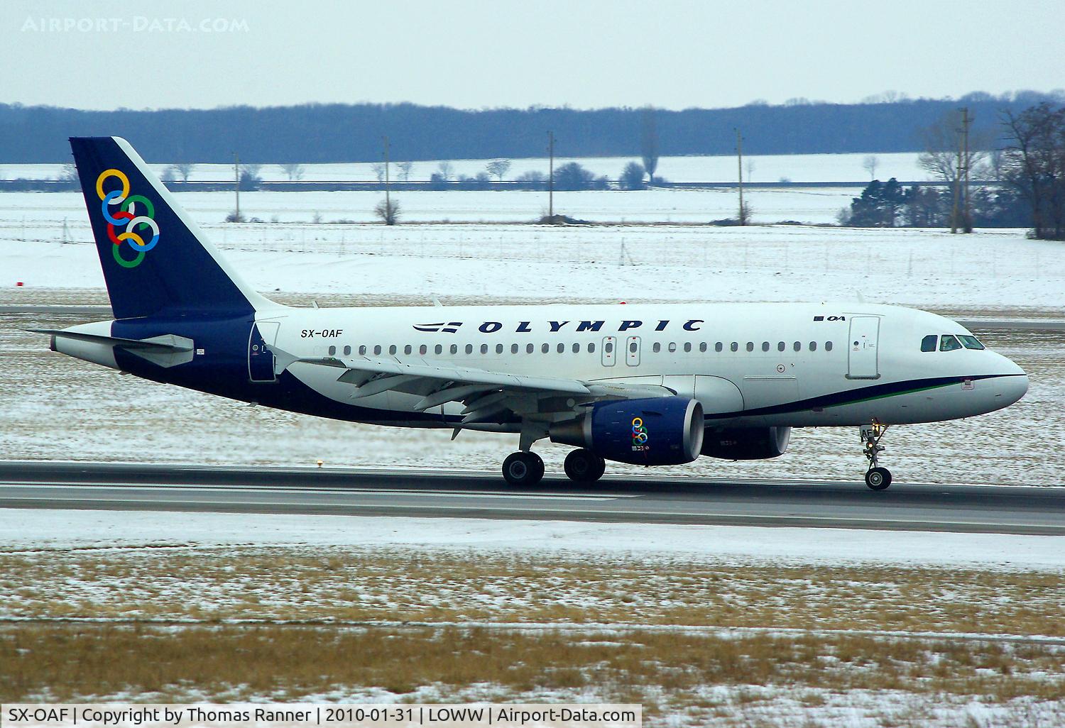 SX-OAF, 2009 Airbus A319-112 C/N 3895, Olympic Airbus 319