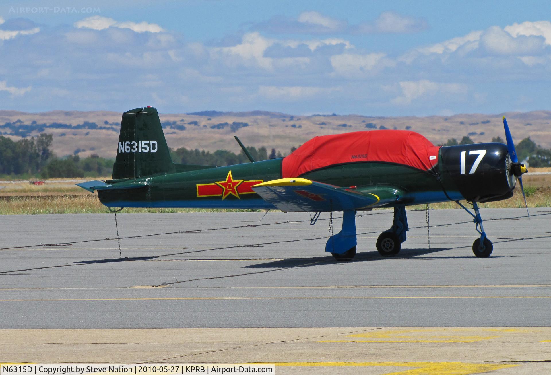 N6315D, 1982 Nanchang CJ-6A C/N 3832018, 1982 Nanchang China CJ-6A in Chinese AF colors #17