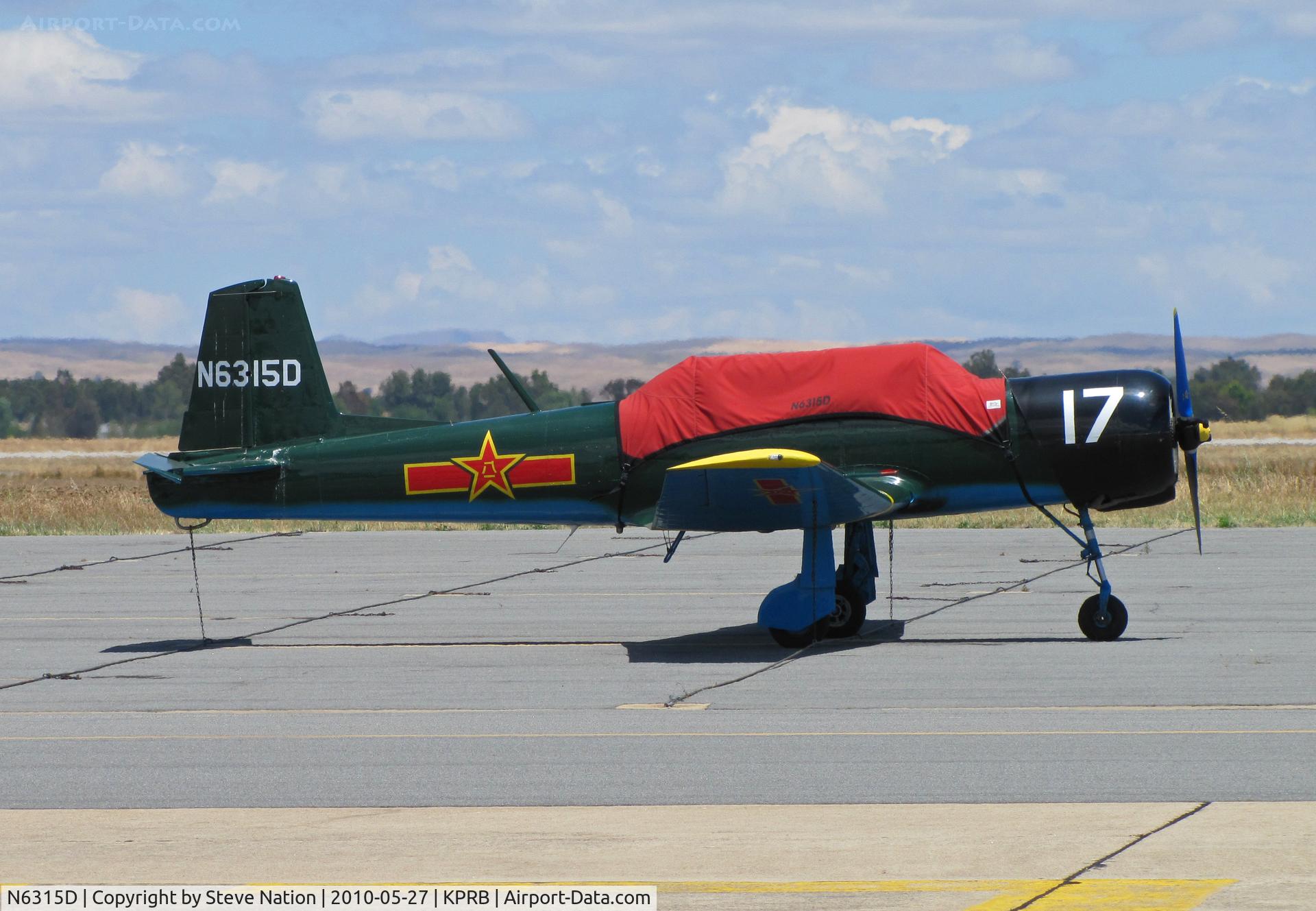 N6315D, 1982 Nanchang CJ-6A C/N 3832018, 1982 Nanchang China CJ-6A in Chinese AF colors #17