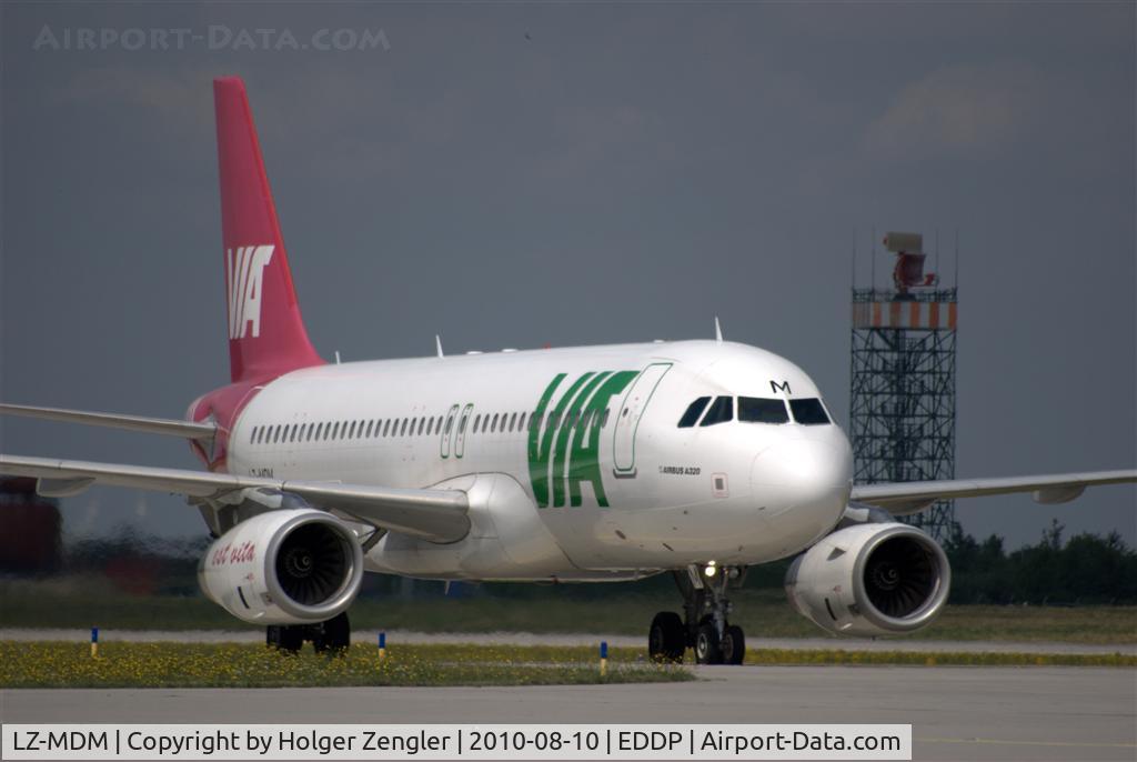 LZ-MDM, 2006 Airbus A320-214 C/N 2804, Taxiing from 08L to apron via eastside motorway bridge