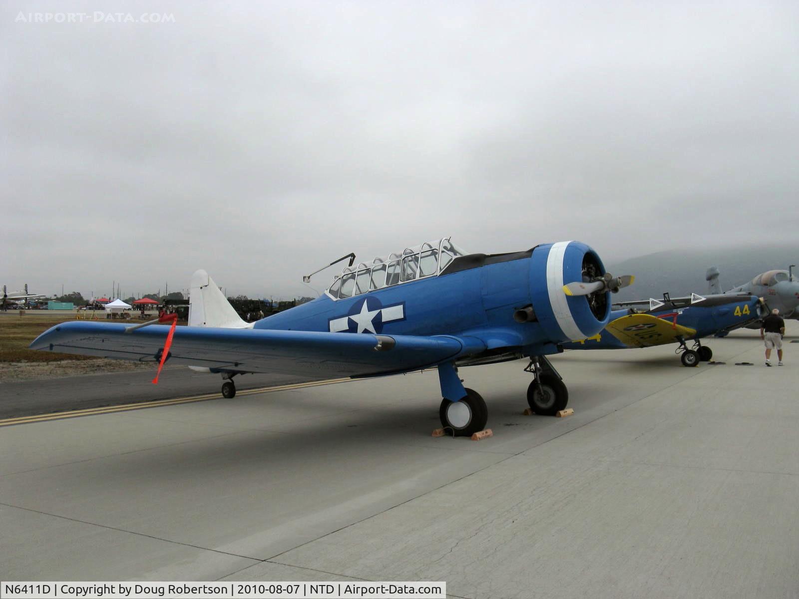 N6411D, 1942 North American SNJ-4 Texan C/N 88-10117, 1942 North American SNJ-4, P&W R-1340 Wasp 600 Hp