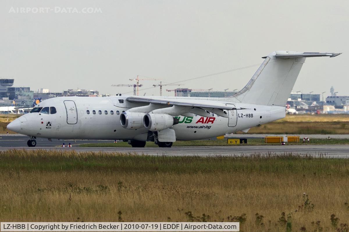 LZ-HBB, 1987 British Aerospace BAe.146-200A C/N E2073, line up for departure