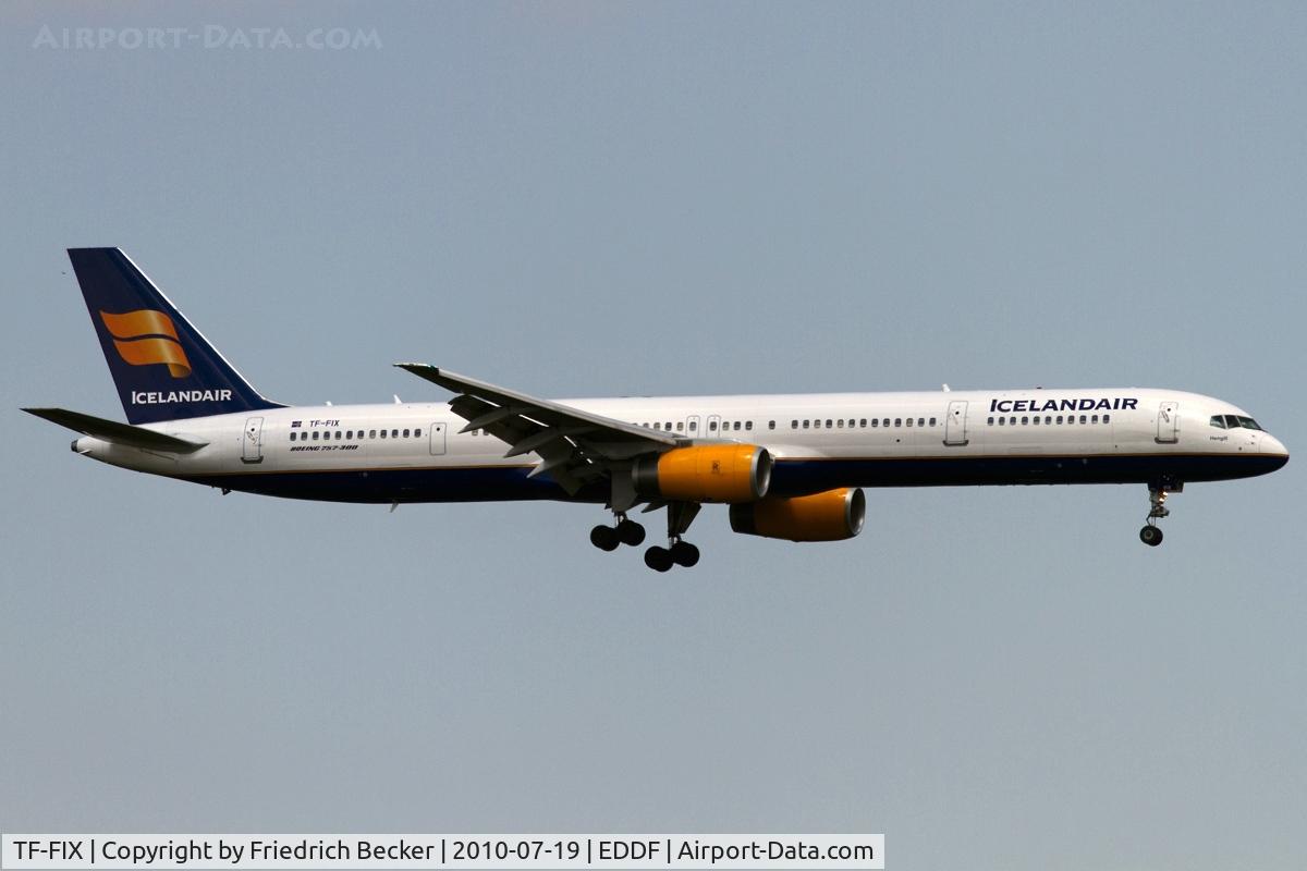TF-FIX, 2002 Boeing 757-308 C/N 29434, on final RW07R
