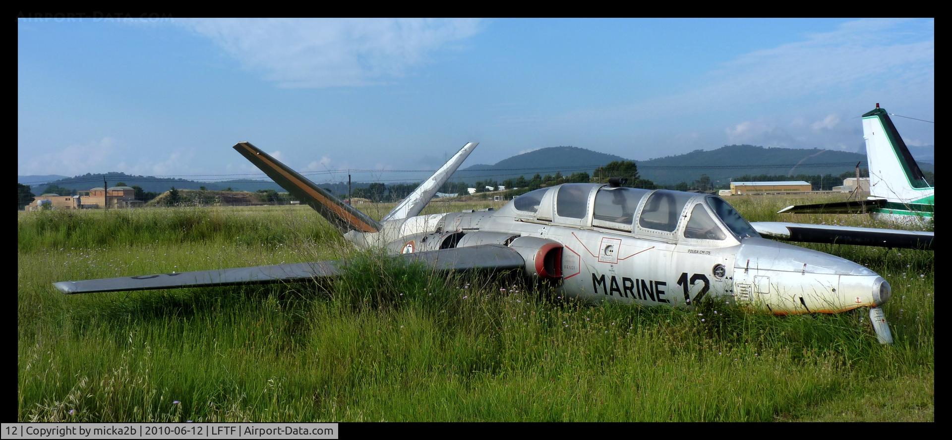 12, Fouga CM-175 Zéphyr C/N 12, Stored.