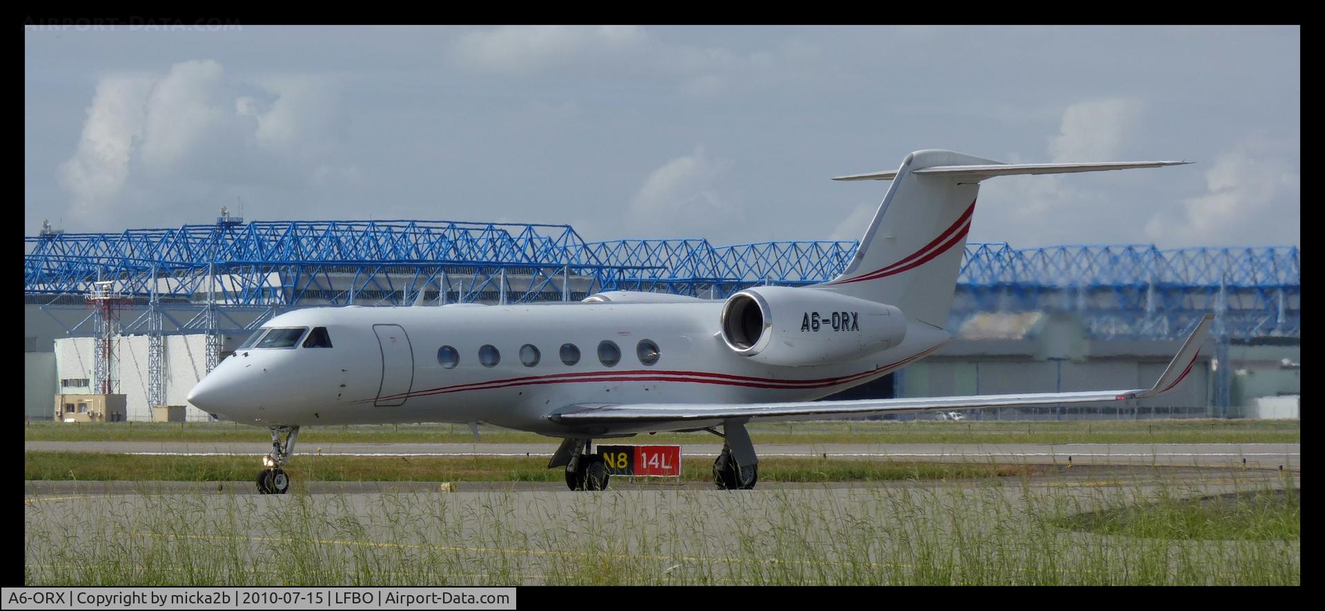 A6-ORX, 2008 Gulfstream Aerospace GIV-X (G450) C/N 4133, Arrival.