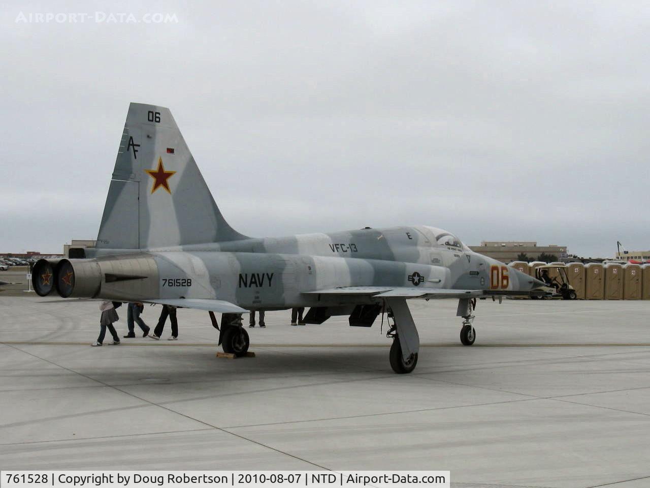 761528, Northrop F-5N Tiger II C/N L.1003, Northrop F-5N TIGER II of VFC-13 (ex Swiss AF F-5E) provide adversary training at NAS Fallon. two general Electric J85-21 afterburning Turbojets 5,000 lb st each.