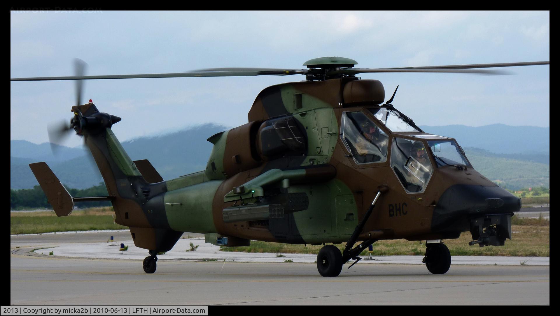 2013, Eurocopter EC-665 Tigre HAP C/N 2013, Arrival after this air show.