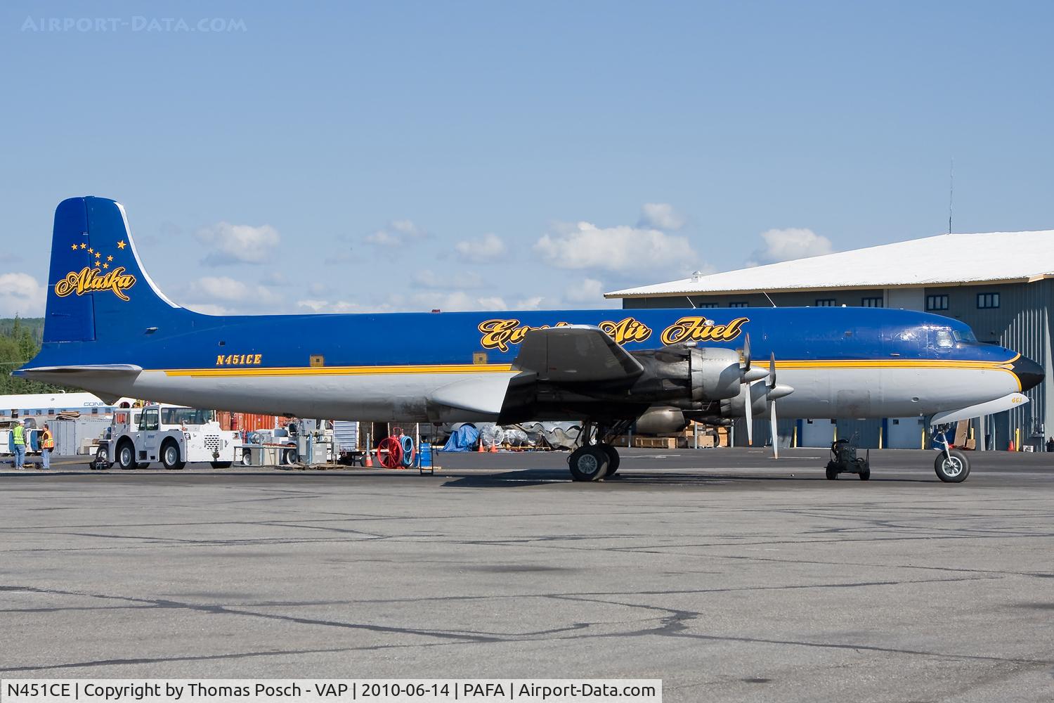 N451CE, 1953 Douglas R6D-1 (DC-6A) C/N 43712, Everts Air Fuel
