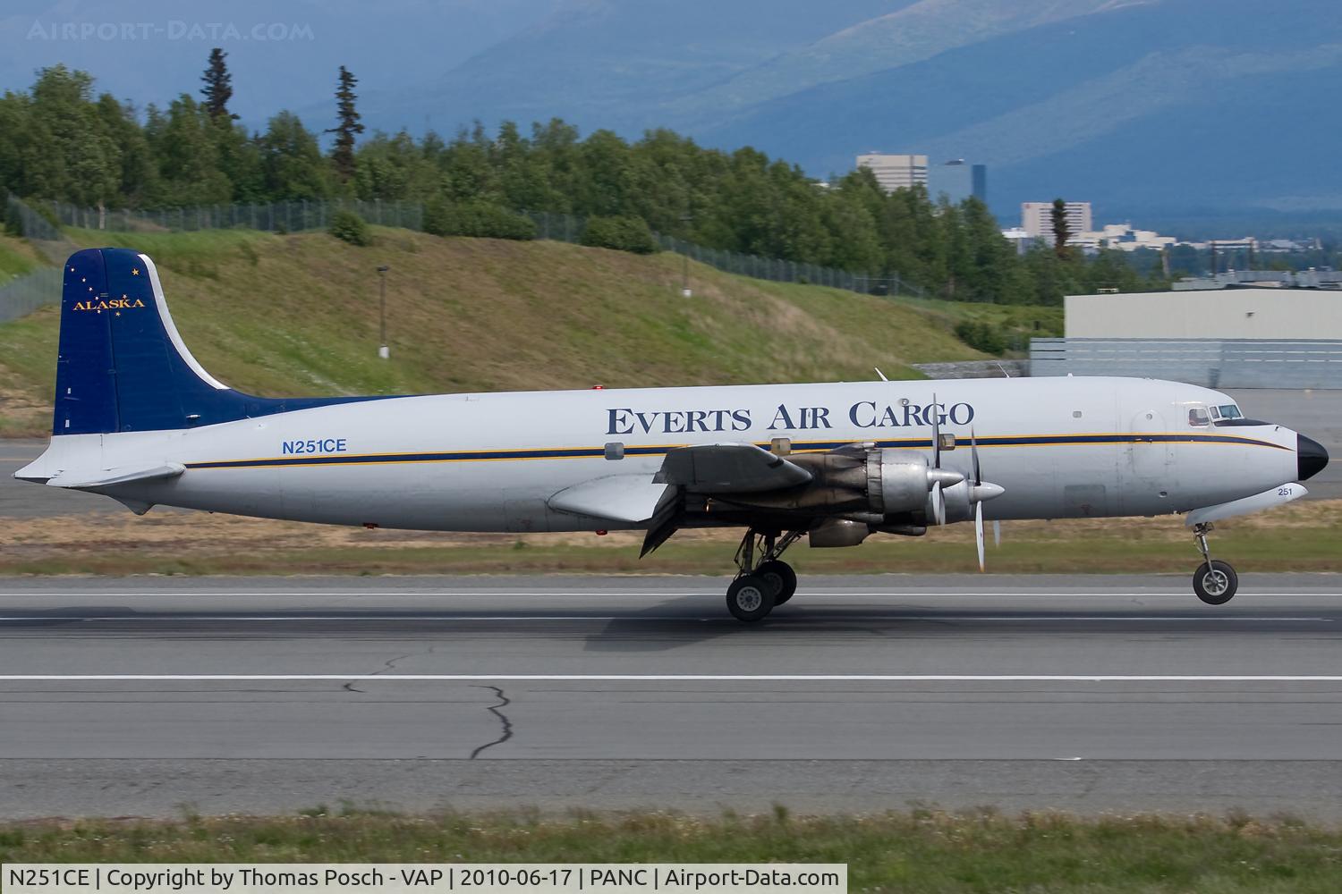 N251CE, 1953 Douglas C-118A Liftmaster (DC-6A) C/N 44612, Everts Air Cargo