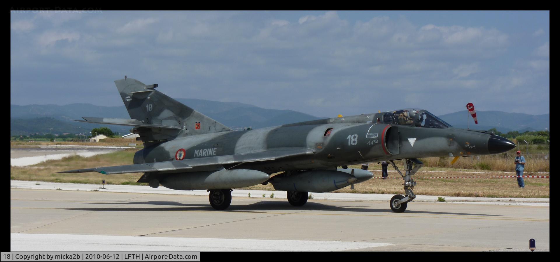 18, Dassault Super Etendard C/N 18, Arrival after Airshow.