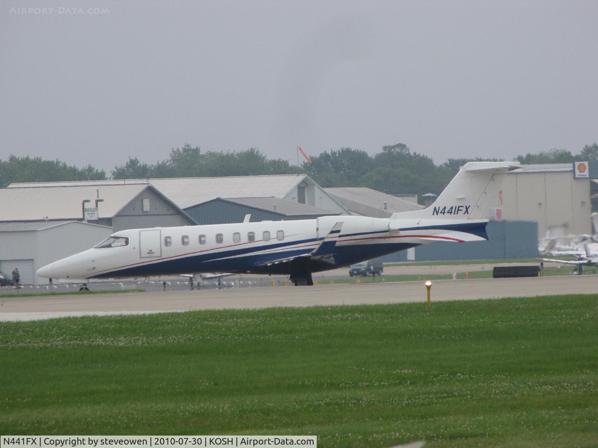 N441FX, 2008 Learjet 45 C/N 357, Taxing during EAA 2010