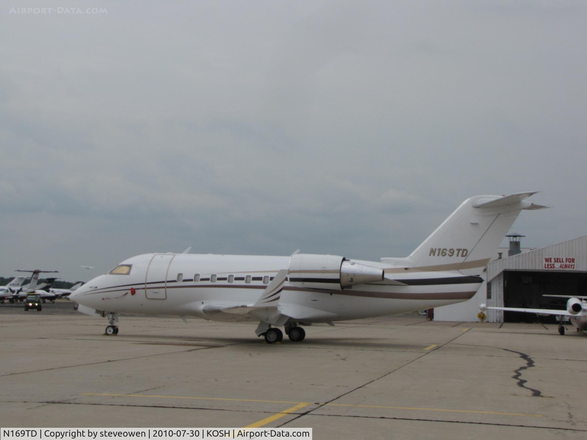 N169TD, 1985 Canadair Challenger 605 (CL-600-2B16) C/N 3041, At Basler's ramp during EAA2010