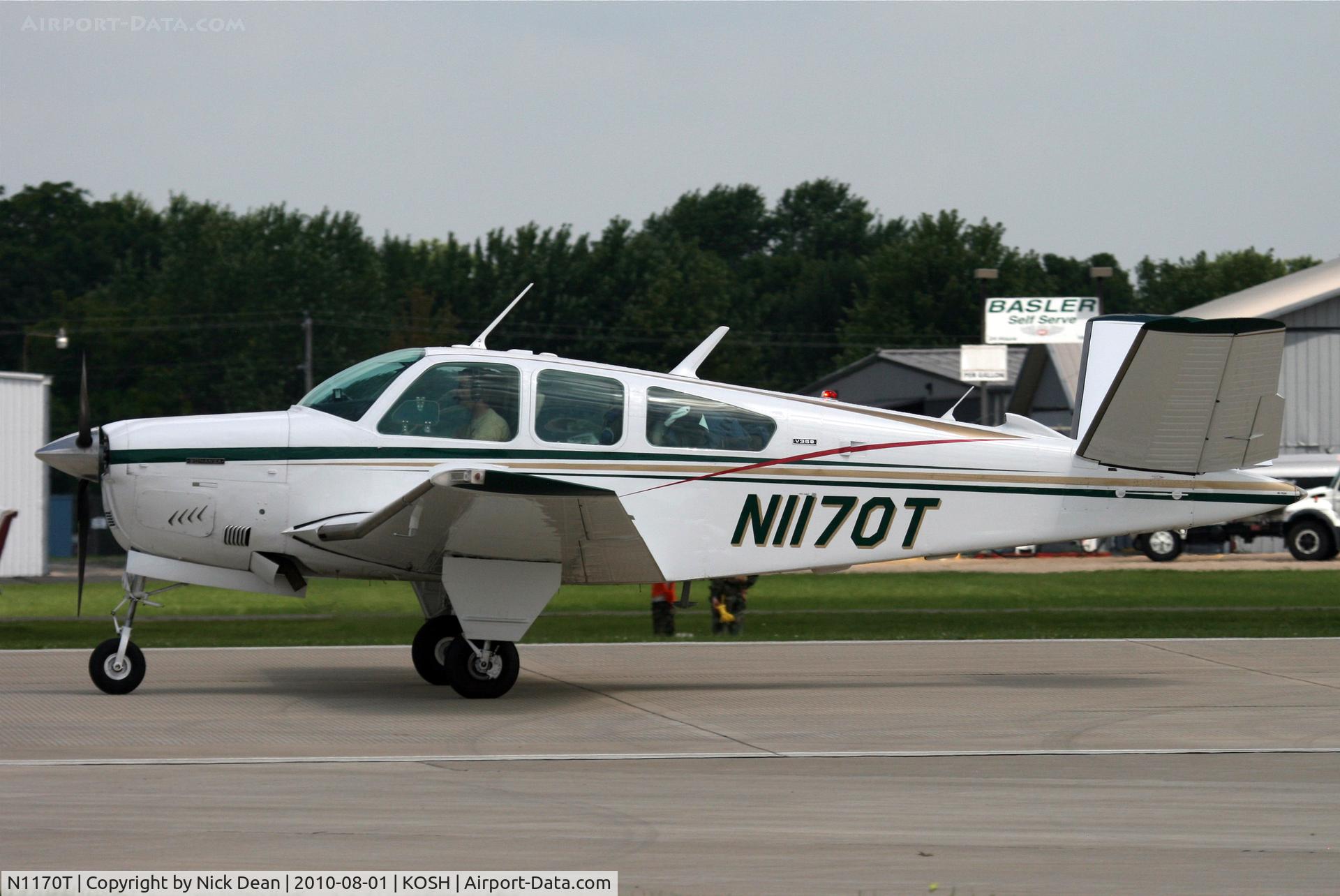 N1170T, 1975 Beech V35B Bonanza C/N D-9777, KOSH