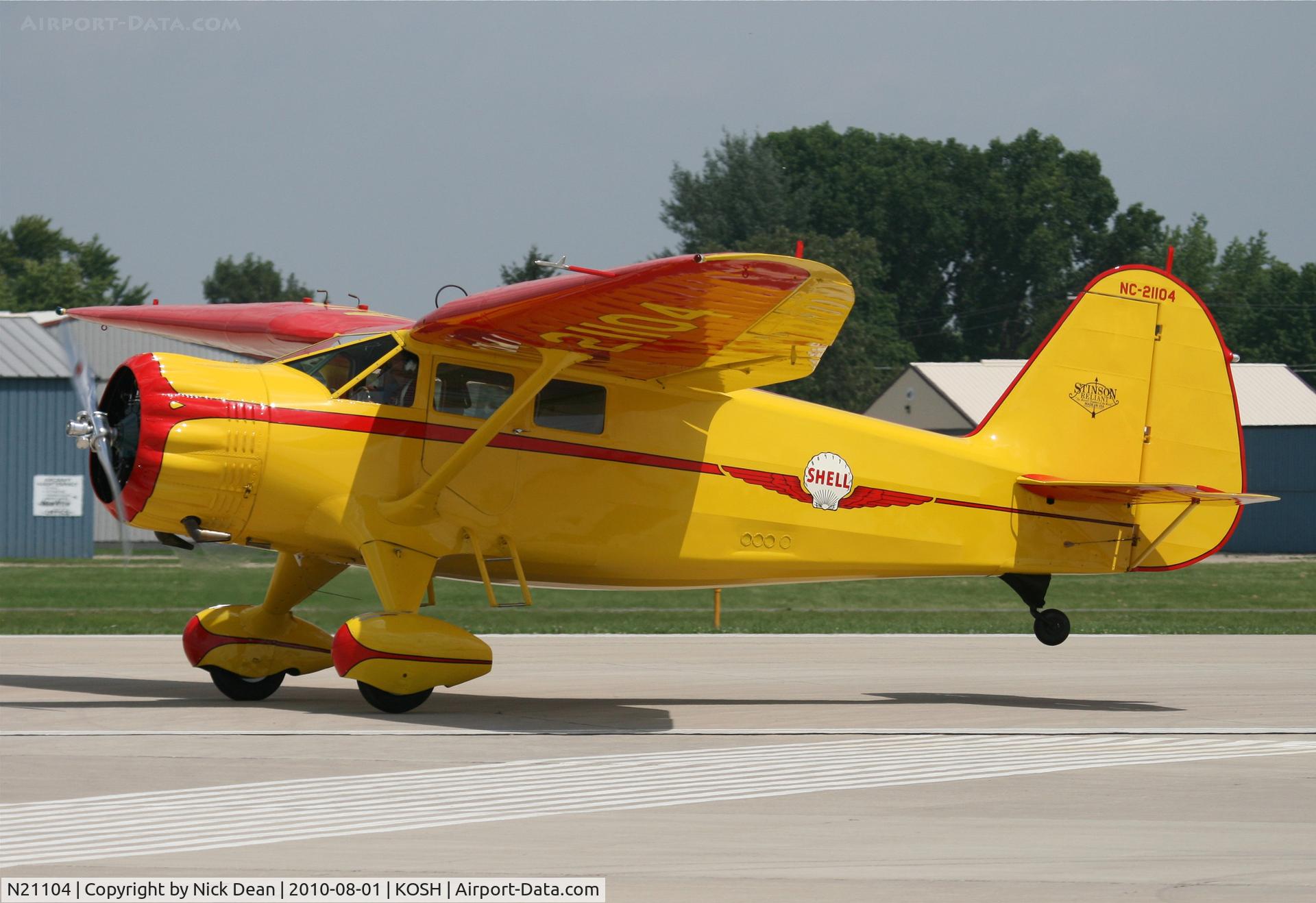 N21104, 1938 Stinson SR-10J Reliant C/N 5830, KOSH