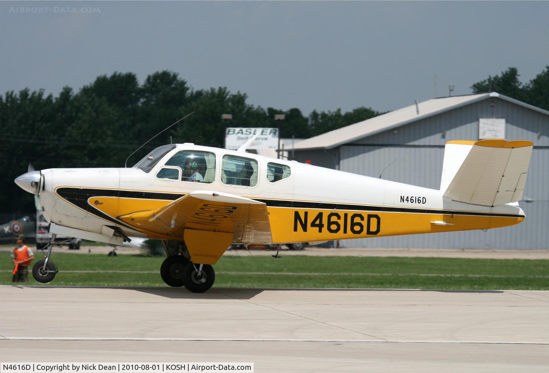 N4616D, 1956 Beech G35 Bonanza C/N D-4784, KOSH
