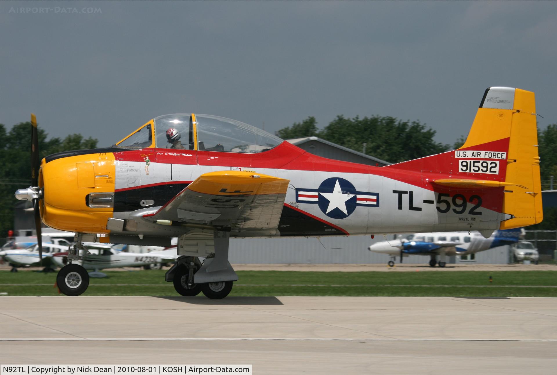 N92TL, 1949 North American T-28A Trojan C/N 49-1592, KOSH the correct C/N is 159-104 not the military s/n as listed on the FAA database