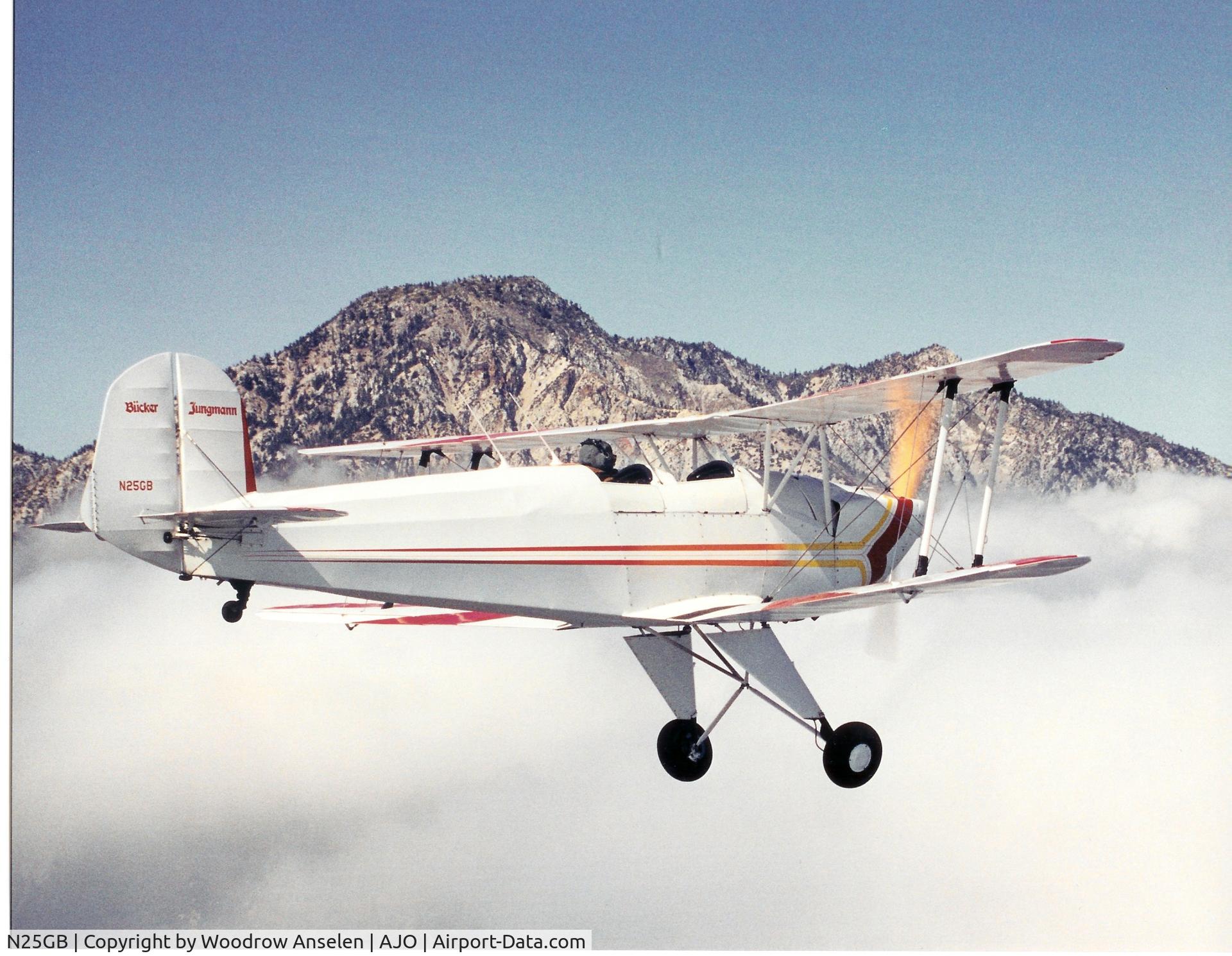 N25GB, 1954 Casa (Buckner) Jungmann BU-131E C/N E3B-372, This a/c was actually originally built in Germany in 1938. Acquired by Spain after the war, it was rebuilt in 1954 and designated as a CASA E 131. It is powered by a Lycoming O-360 engine delivering 180 h.p. It is a thouroughly delightful and spirited per