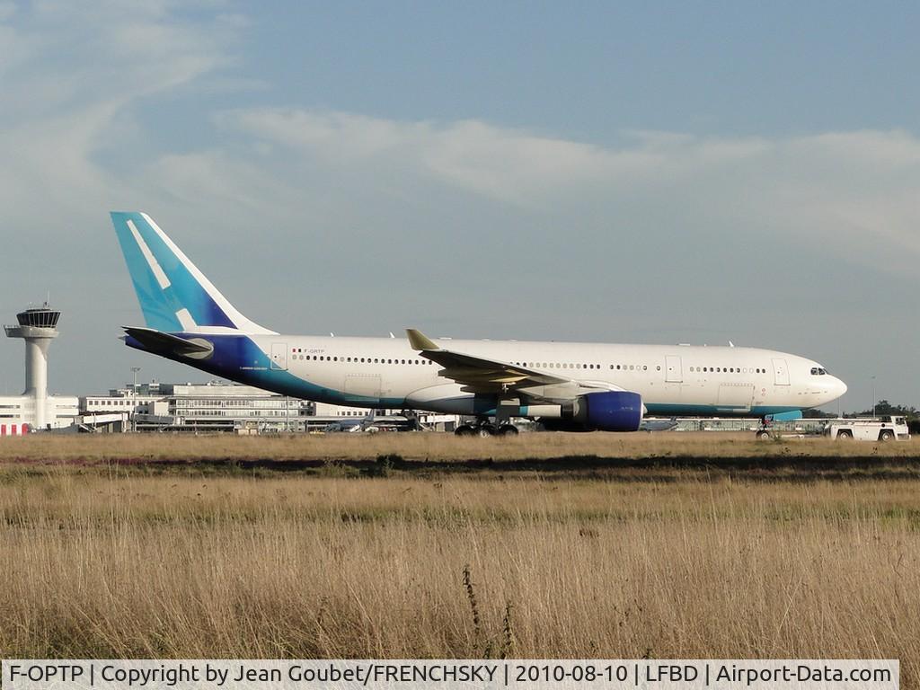 F-OPTP, 1999 Airbus A330-223 C/N 240, new registration F-GRTP
FRANCE AIR FORCE ONE
first test flight