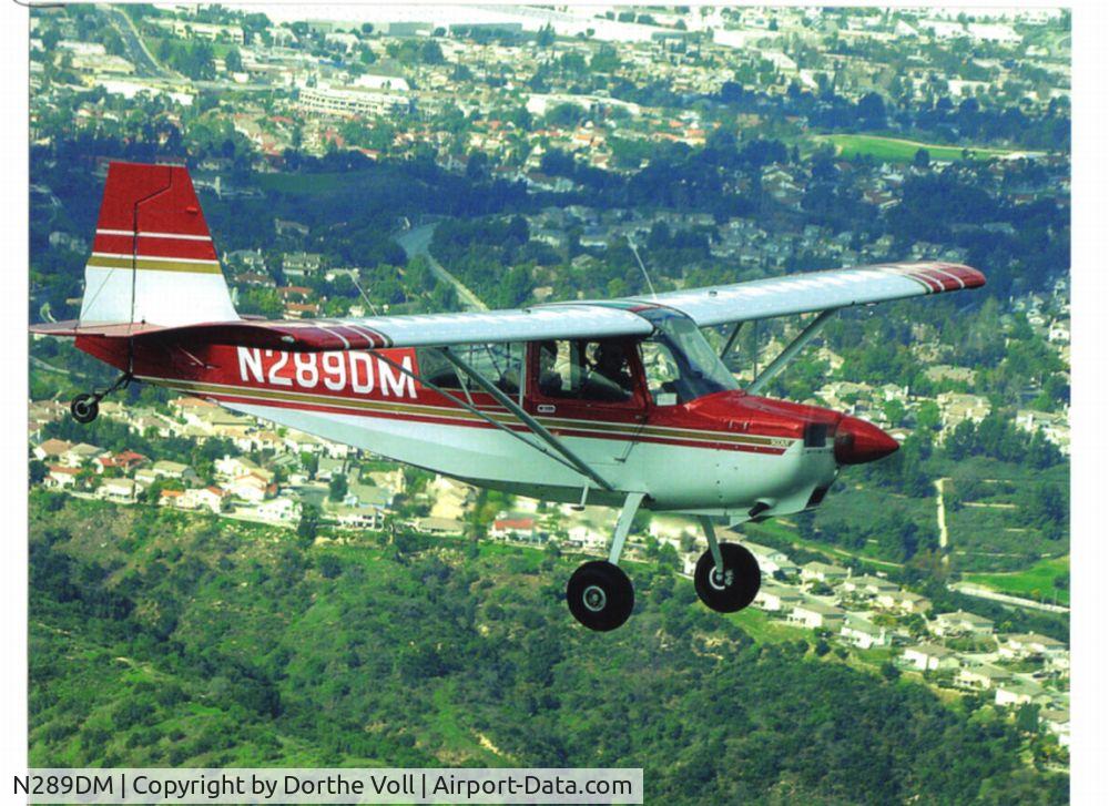 N289DM, 1998 American Champion 8GCBC Scout C/N 401-98, Over Yorba Linda, CA. April, 2010